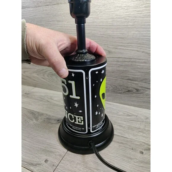 Area 51 No Admittance Table Lamp-No Lamp Shade-Very Unique and Cool! - Picture 2 of 8